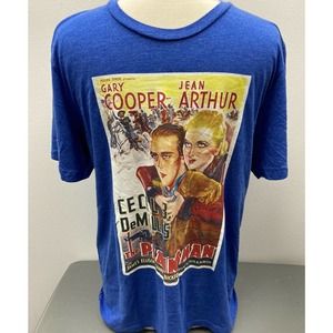 The Plainsman Movie Poster T-Shirt 1941 Gary Cooper Large Cecil B Demile Retro